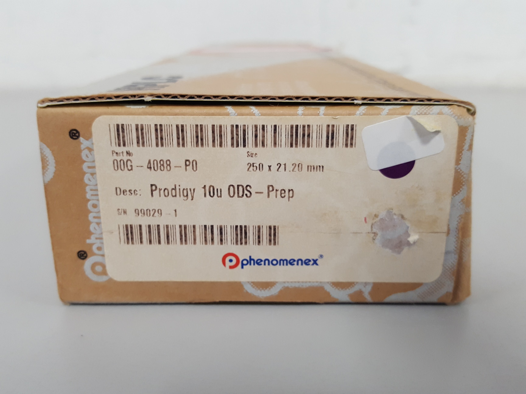 Image of Phenomenex 00G-4088-P0 Prodigy 10u ODS-Prep HPLC Column Chromatography Lab
