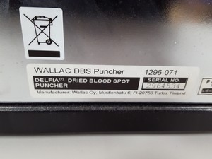 Thumbnail image of Perkin Elmer Delfia 1296-071 Wallac DBS Puncher Dried Blood Spot Puncher Lab