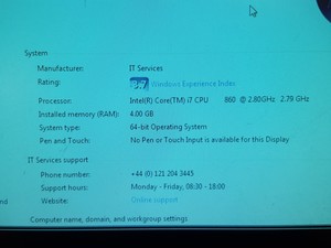 Thumbnail image of Stone Core i7 Desktop Computer 4GB Ram, i7 CPU 2.8ghz, Windows 7, 2010