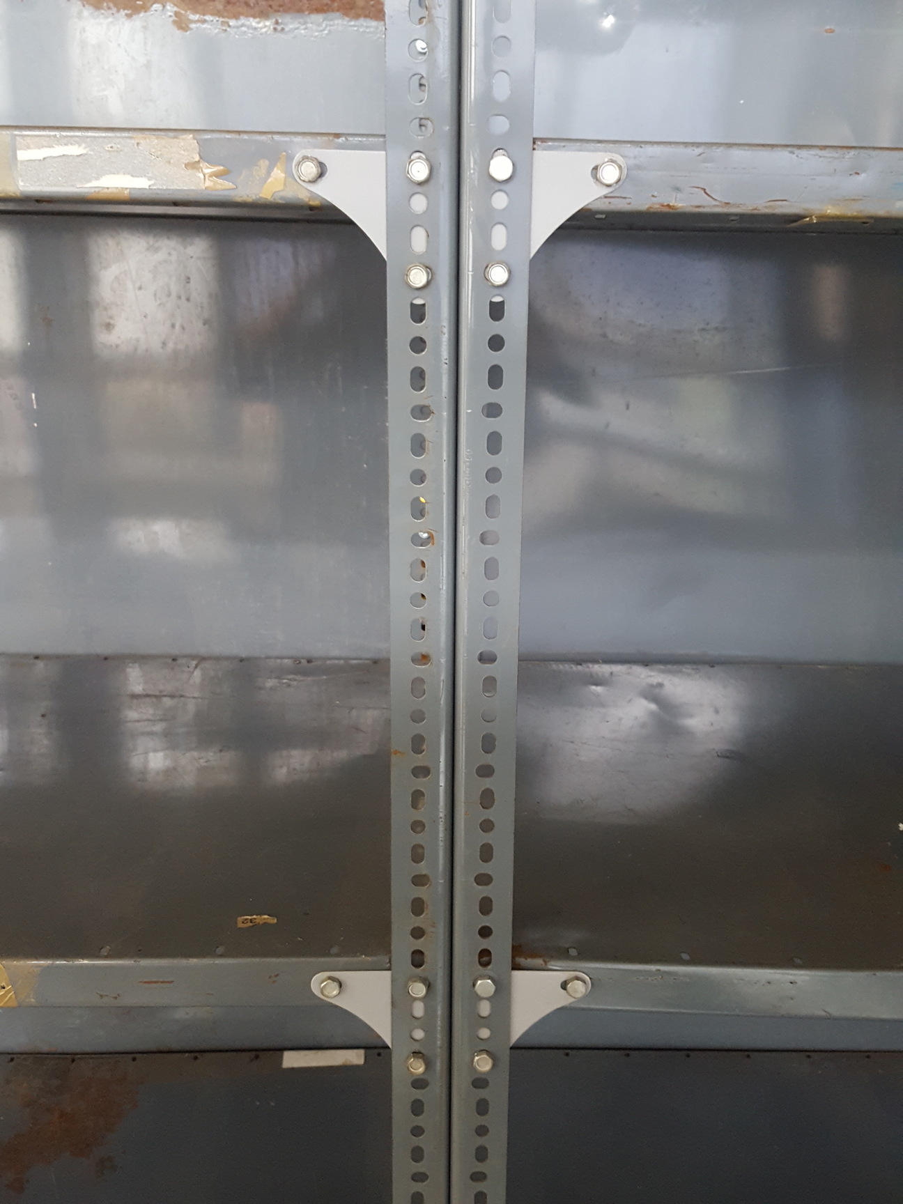Image of Dexion Warehouse / Garage Steel Racking + Backplates, 16 Bays, 2.6 to 3.05m high