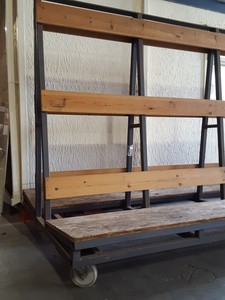 Thumbnail image of Large Double Sided A-Frame Glass Material Handling Stillage Plasterboard Timber