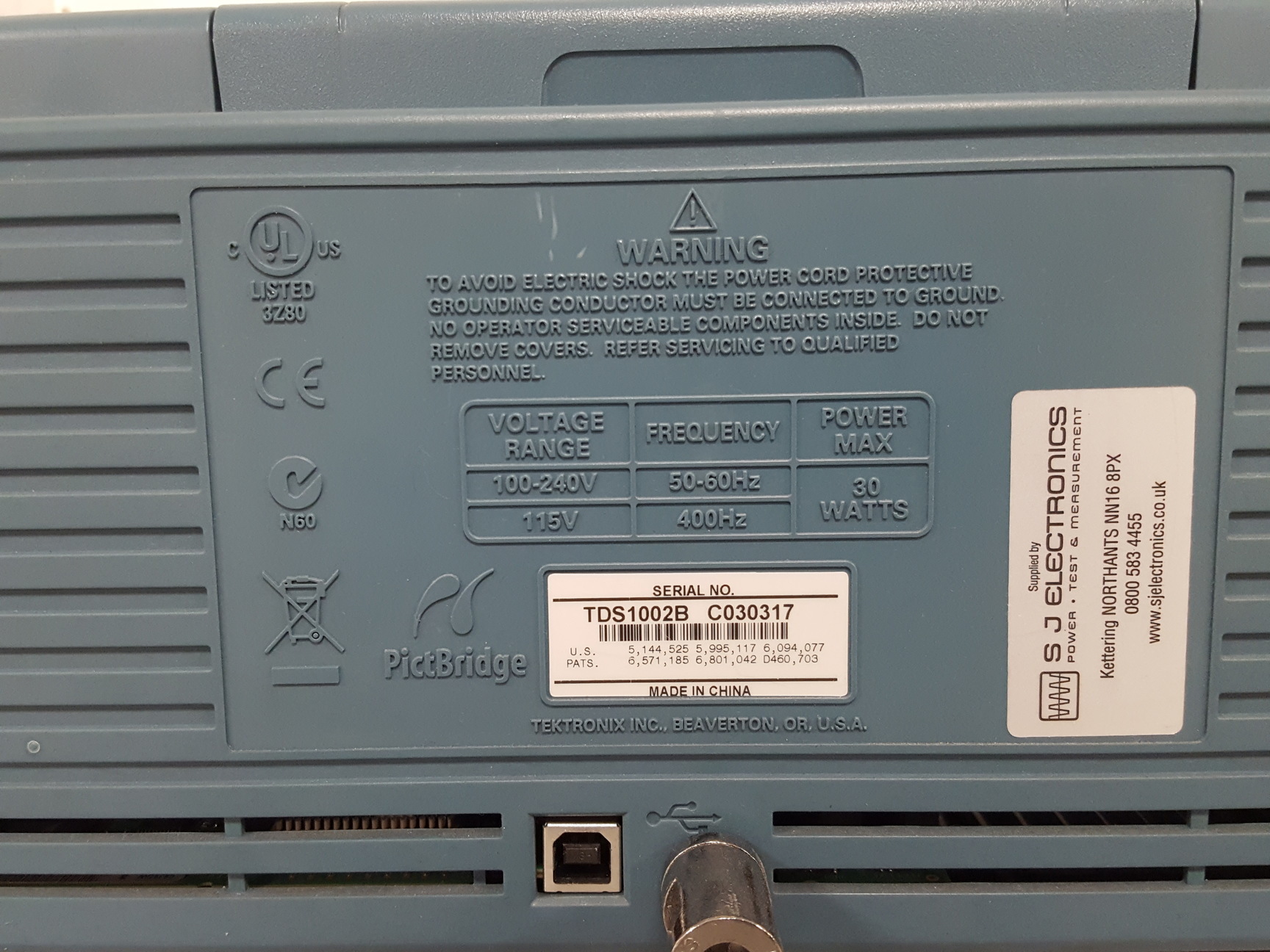 Image of Tektronix TDS1002B 60 MHz Dual Channel Digital Oscilloscope Lab
