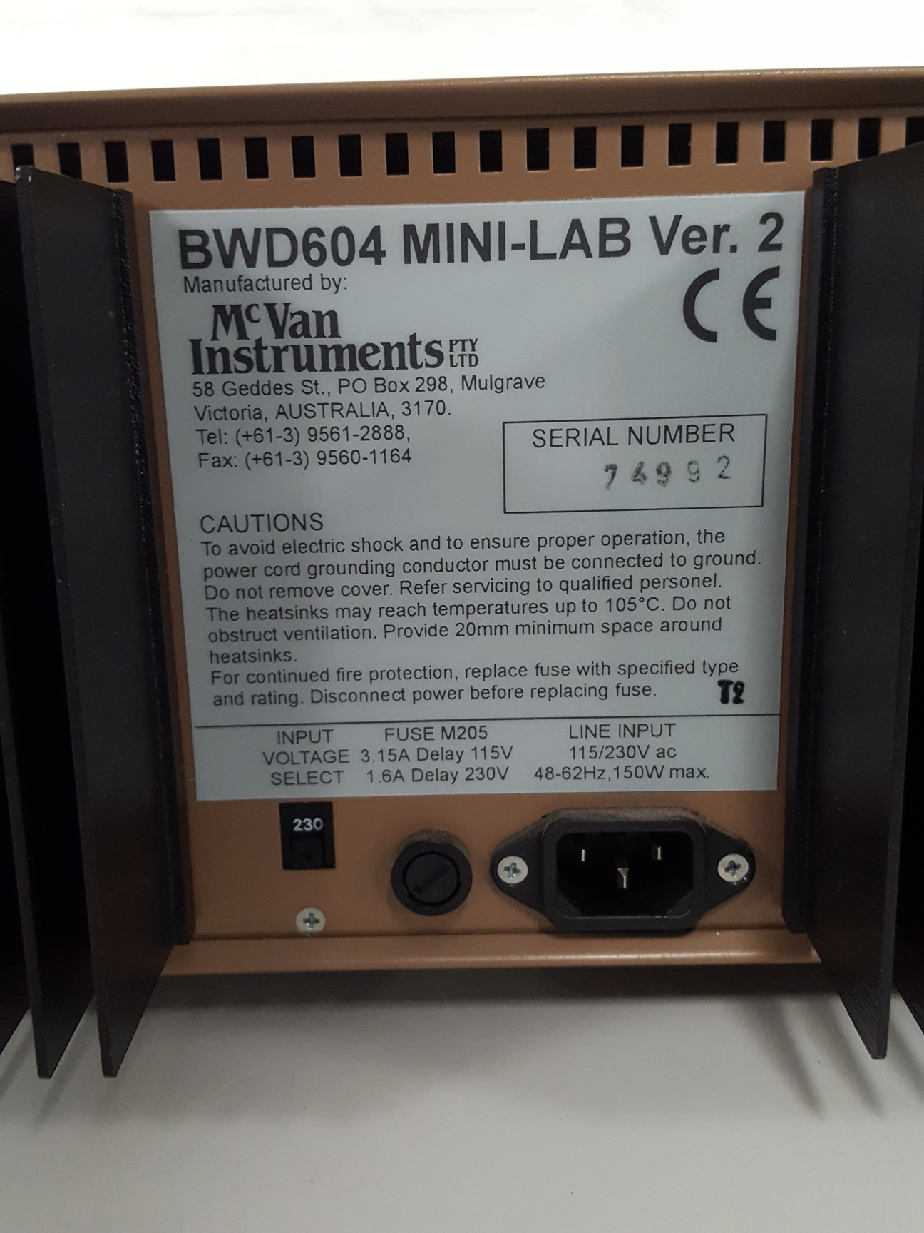Image of McVan Instruments BWD 604 Mini-Lab Ver 2.  Lab Function Generator