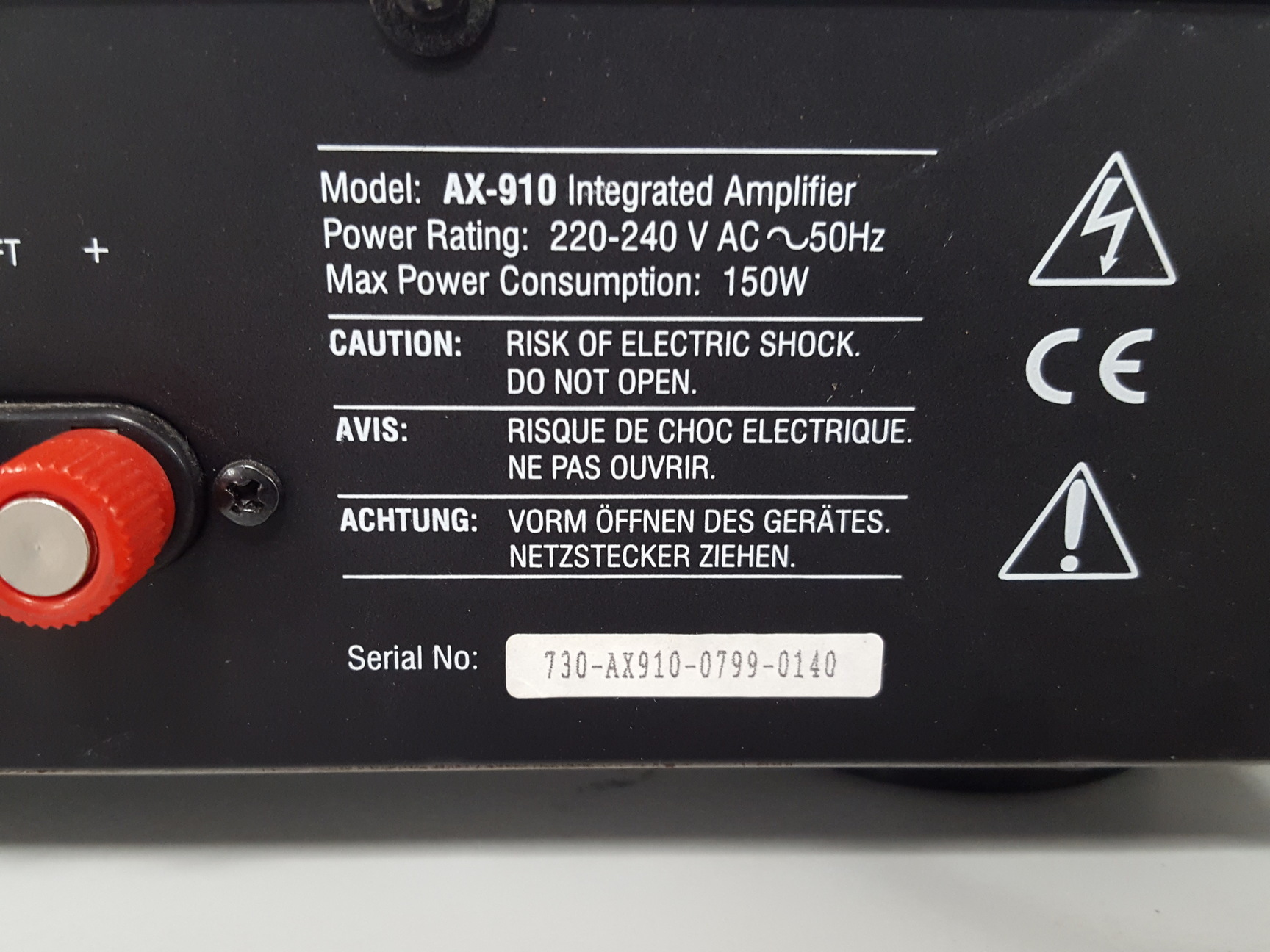 Image of Ariston AX-910 Stereo Integrated Amplifier