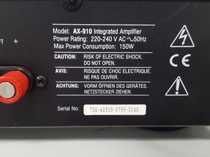 Thumbnail image of Ariston AX-910 Stereo Integrated Amplifier