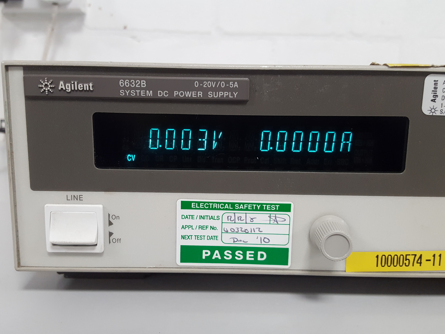 Image of Agilent 6632B System DC Power Supply Lab Electrical