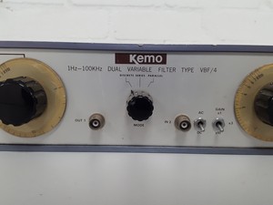 Thumbnail image of Kemo Type VBF/4 1Hz-100Khz Dual Channel Variable Filter Lab 