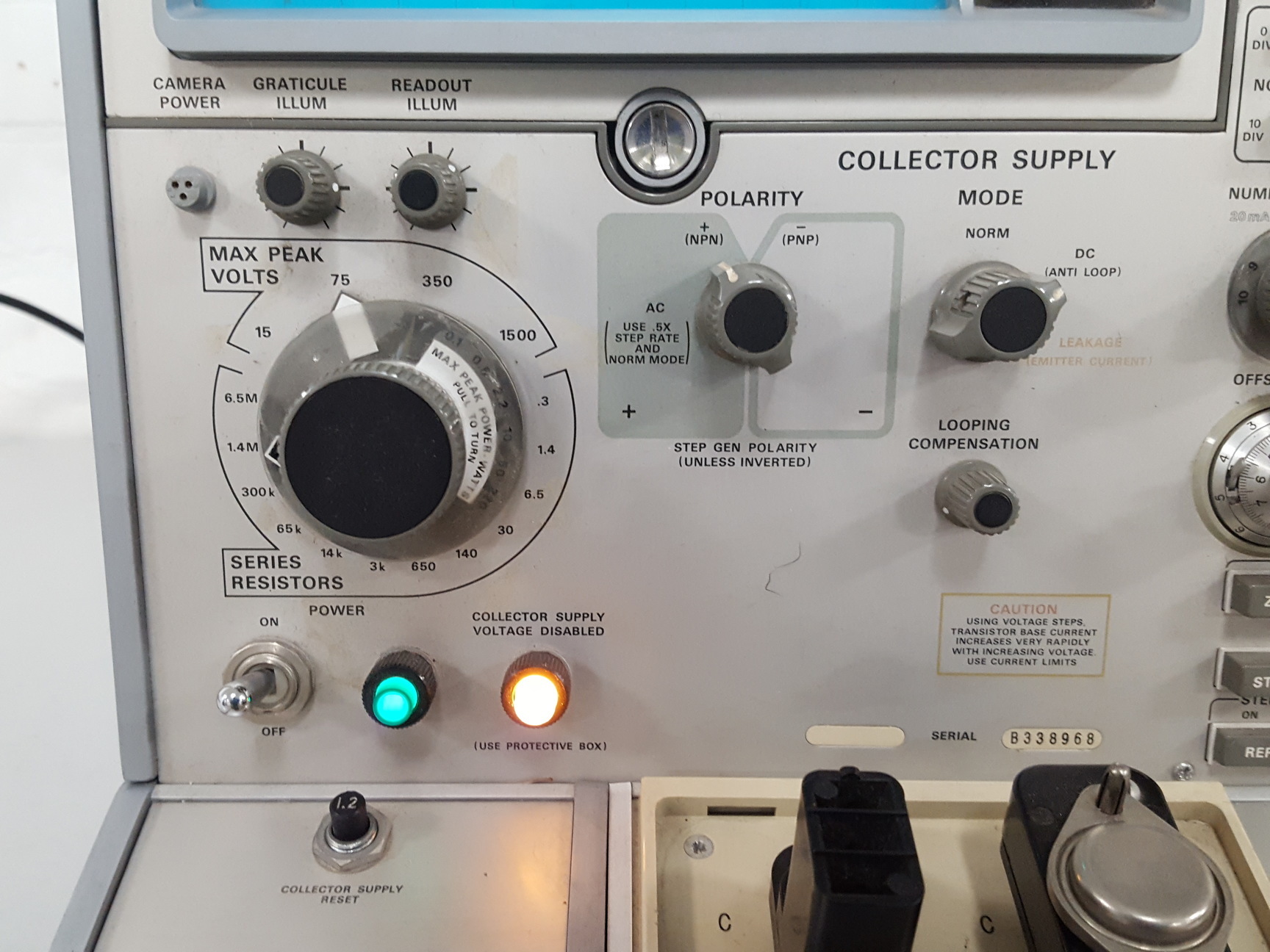 Image of Tektronix Type 576 Curve Tracer Oscilloscope Lab