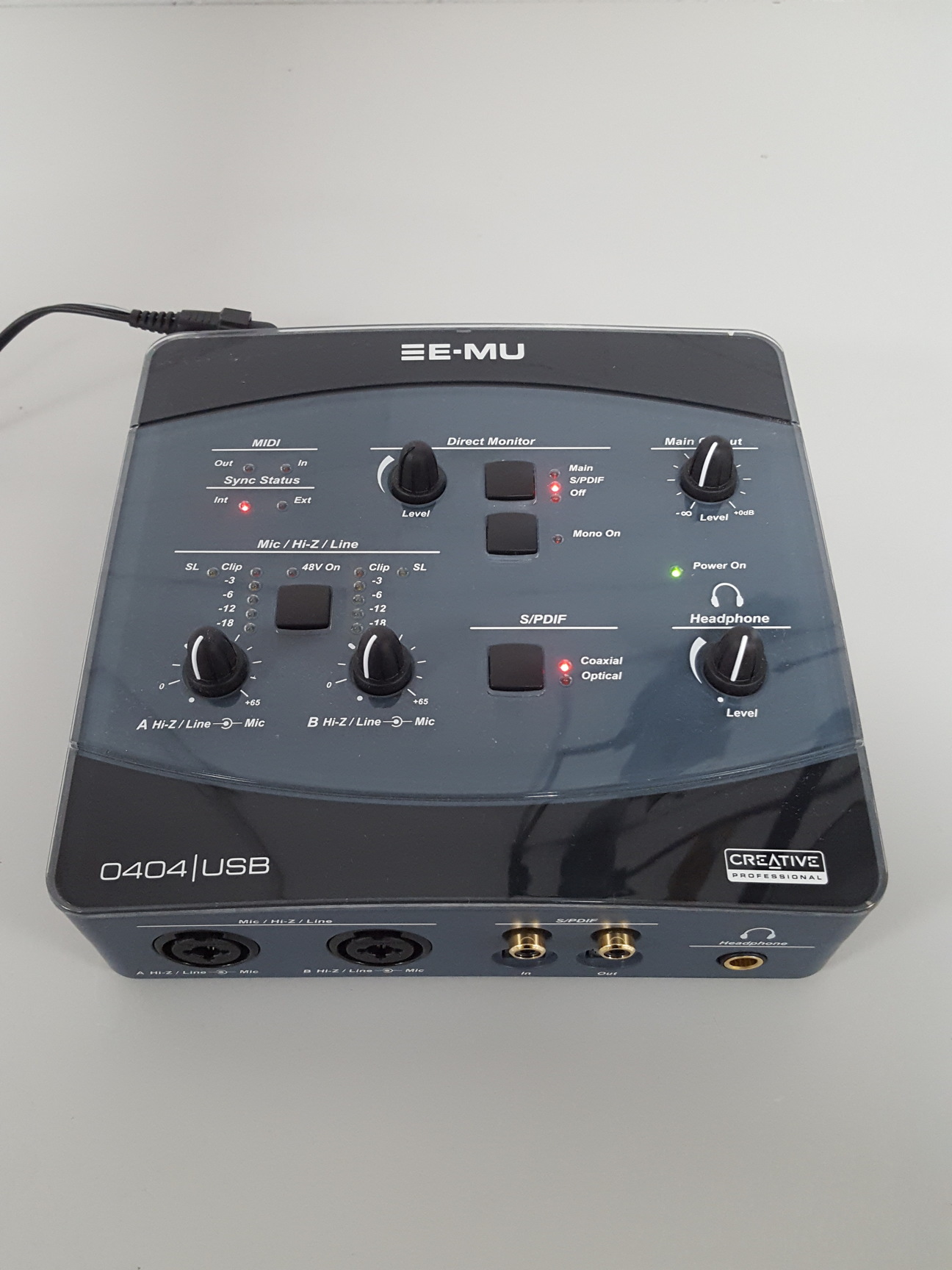 Image of Creative Labs E-MU 0404 EM8761 USB Audio/MIDI Interface AV