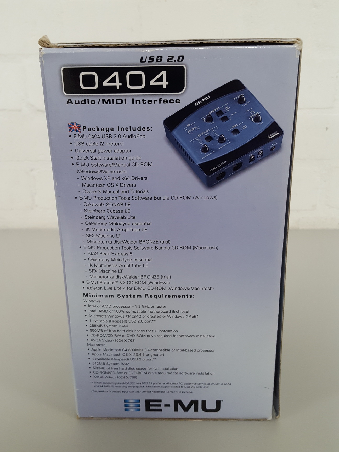 Image of Creative Labs E-MU 0404 EM8761 USB Audio/MIDI Interface AV