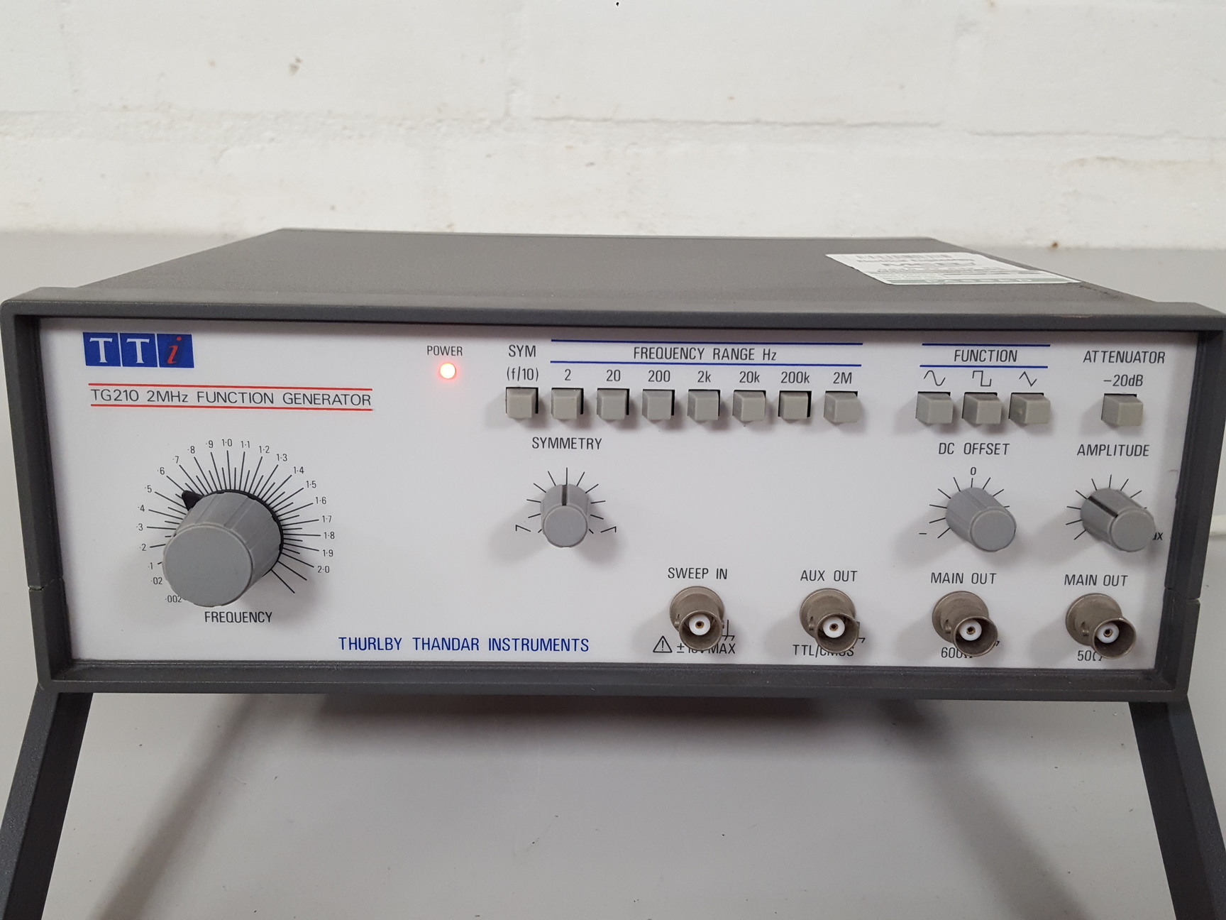 Image of Thurlby Thandar TG120 2MHz Function Generator Lab