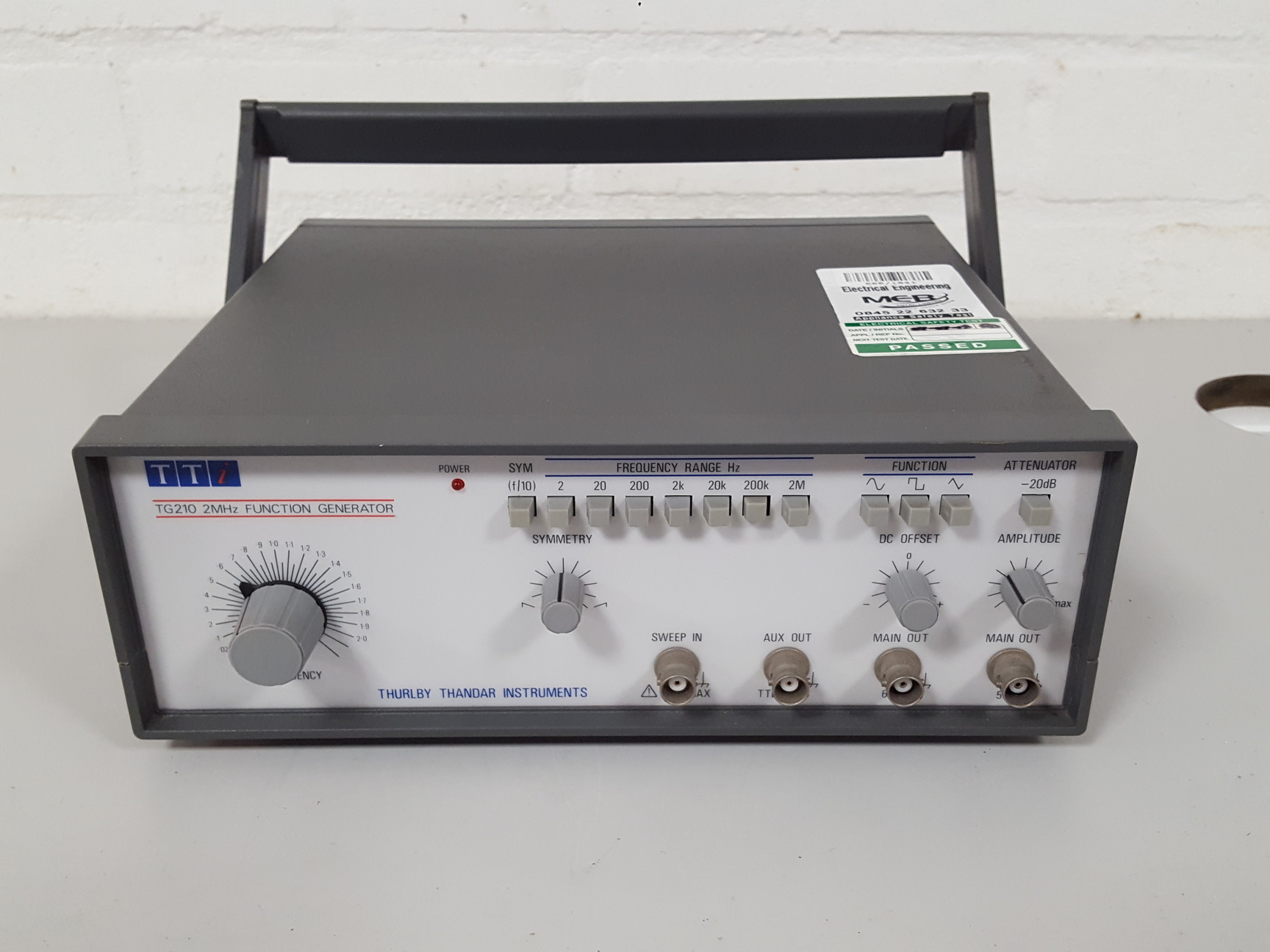 Image of Thurlby Thandar TG120 2MHz Function Generator Lab