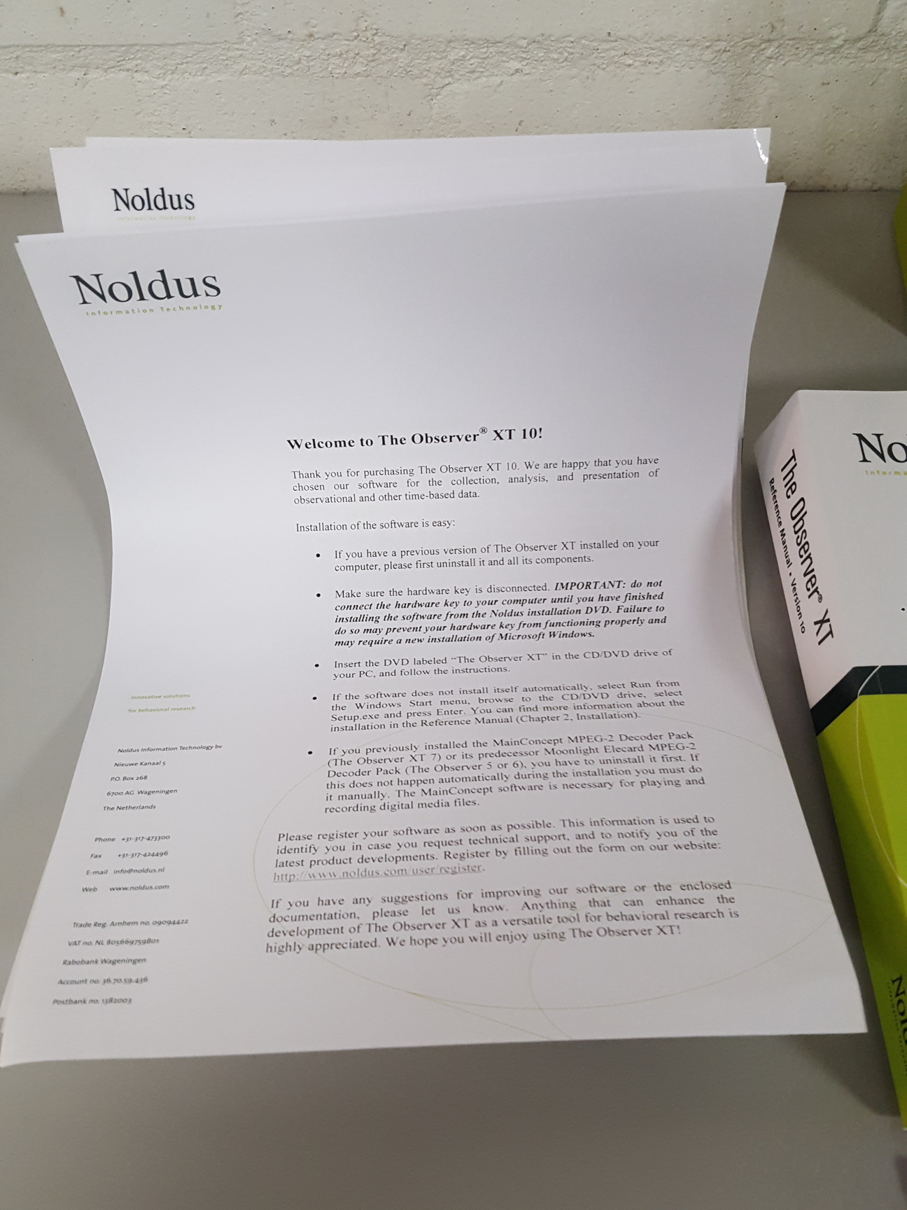 Image of Noldus The Observer XT 10 Human Behavioural Research Software Lab