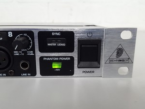 Thumbnail image of Behringer Ultragain Pro-8 Model ADA8000 Digital 8 Channel A/D & D/a Converter AV