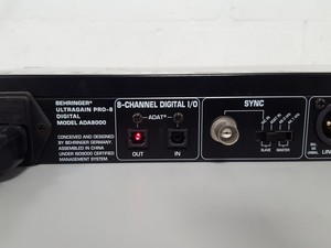Thumbnail image of Behringer Ultragain Pro-8 Model ADA8000 Digital 8 Channel A/D & D/a Converter AV