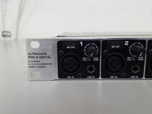 Thumbnail image of Behringer Ultragain Pro-8 Model ADA8000 Digital 8 Channel A/D & D/a Converter AV