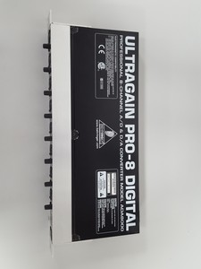 Thumbnail image of Behringer Ultragain Pro-8 Model ADA8000 Digital 8 Channel A/D & D/a Converter AV