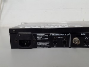 Thumbnail image of Behringer Ultragain Pro-8 Model ADA8000 Digital 8 Channel A/D & D/a Converter AV