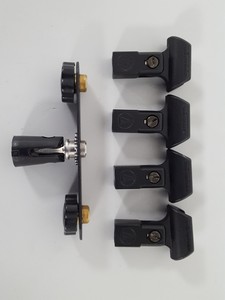 Thumbnail image of 4x Audio-Technica Mic Clips AT8405A & Multi Mic Holder AV Microphone