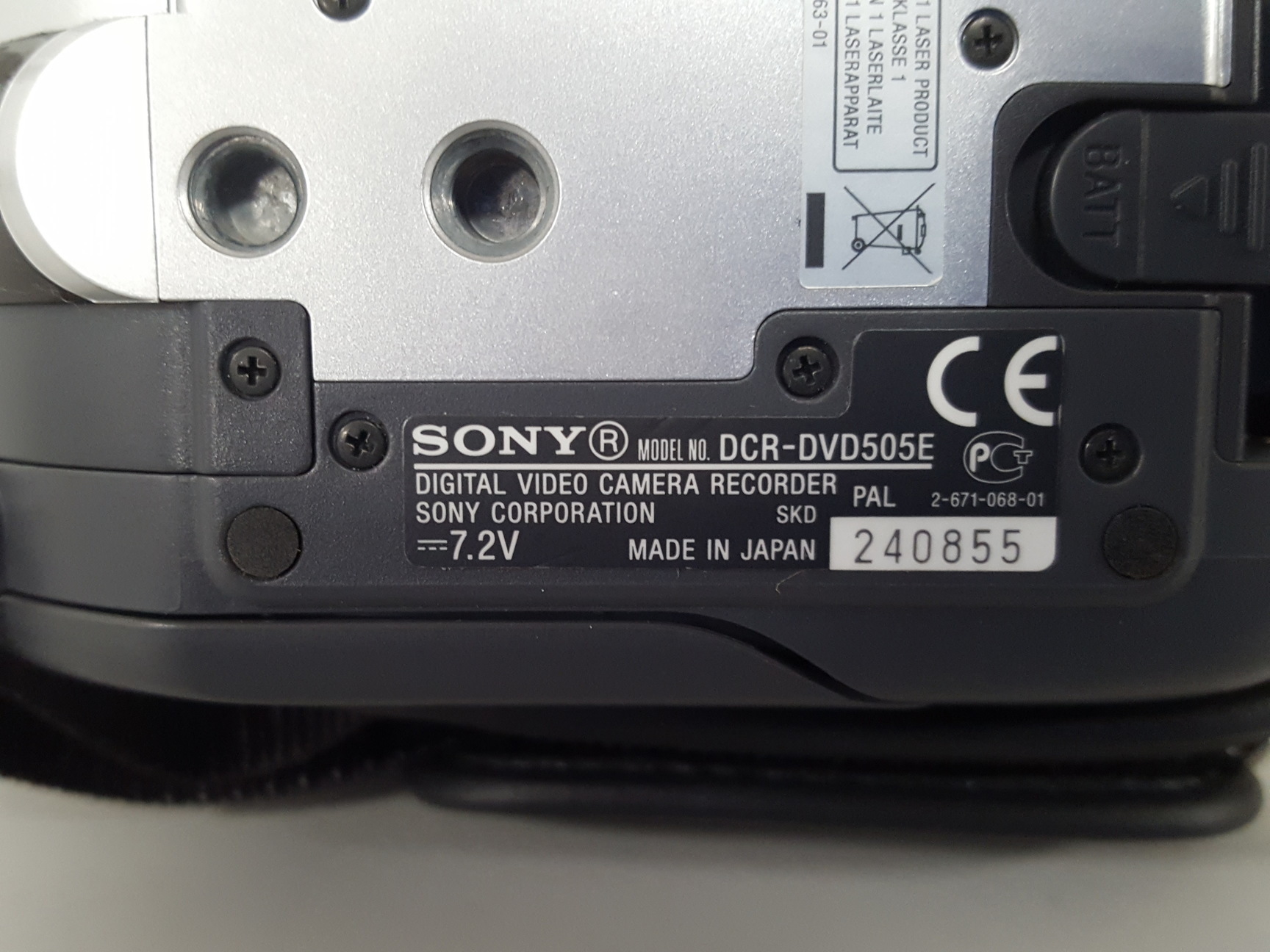 Image of Sony Handycam DCR-DVD505E Digital Video Camera Recorder AV Equipment