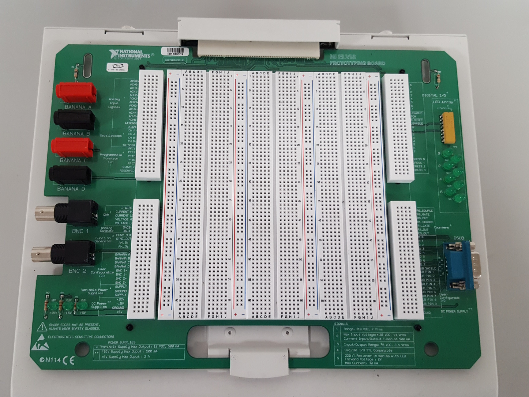 Image of National Instruments ELVIS System + USB-6251, BP-1 Battery, Labview 2009