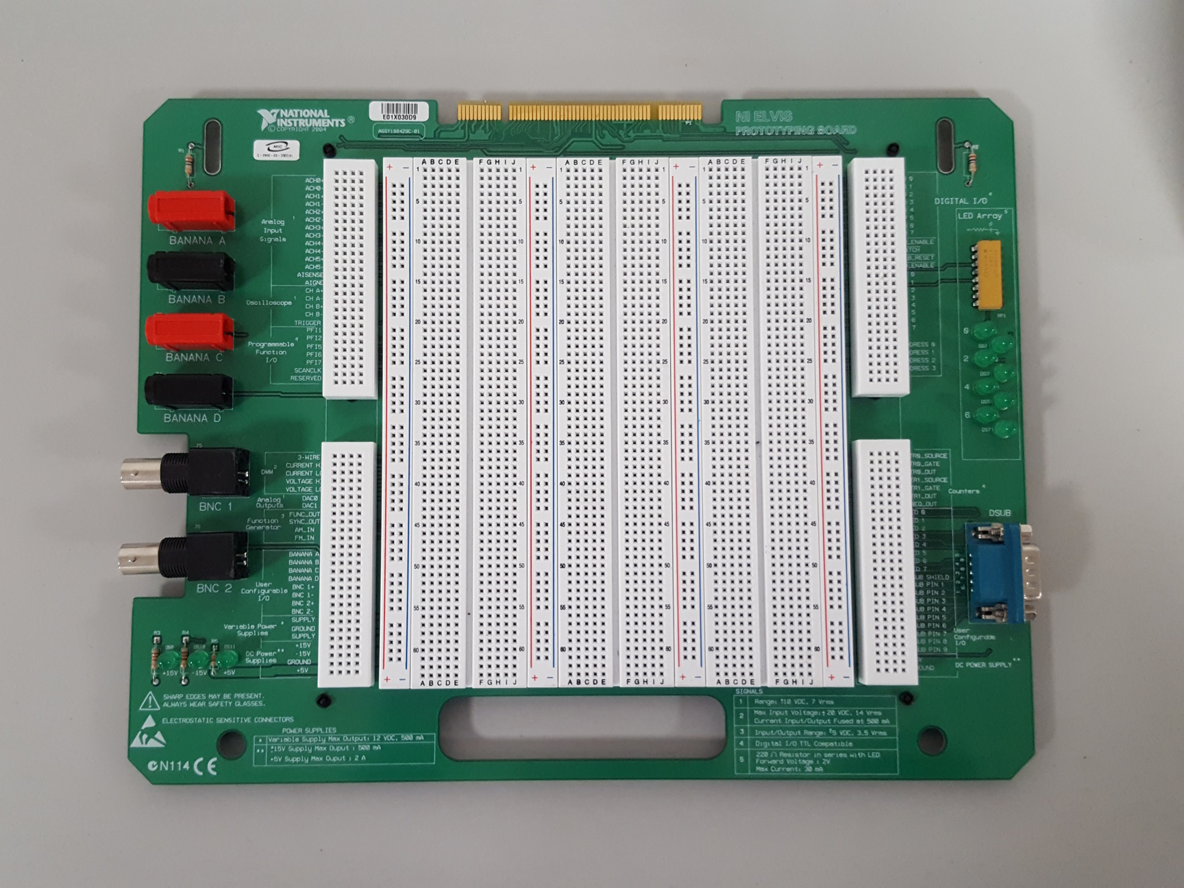 Image of National Instruments ELVIS System + USB-6251, BP-1 Battery, Labview 2009