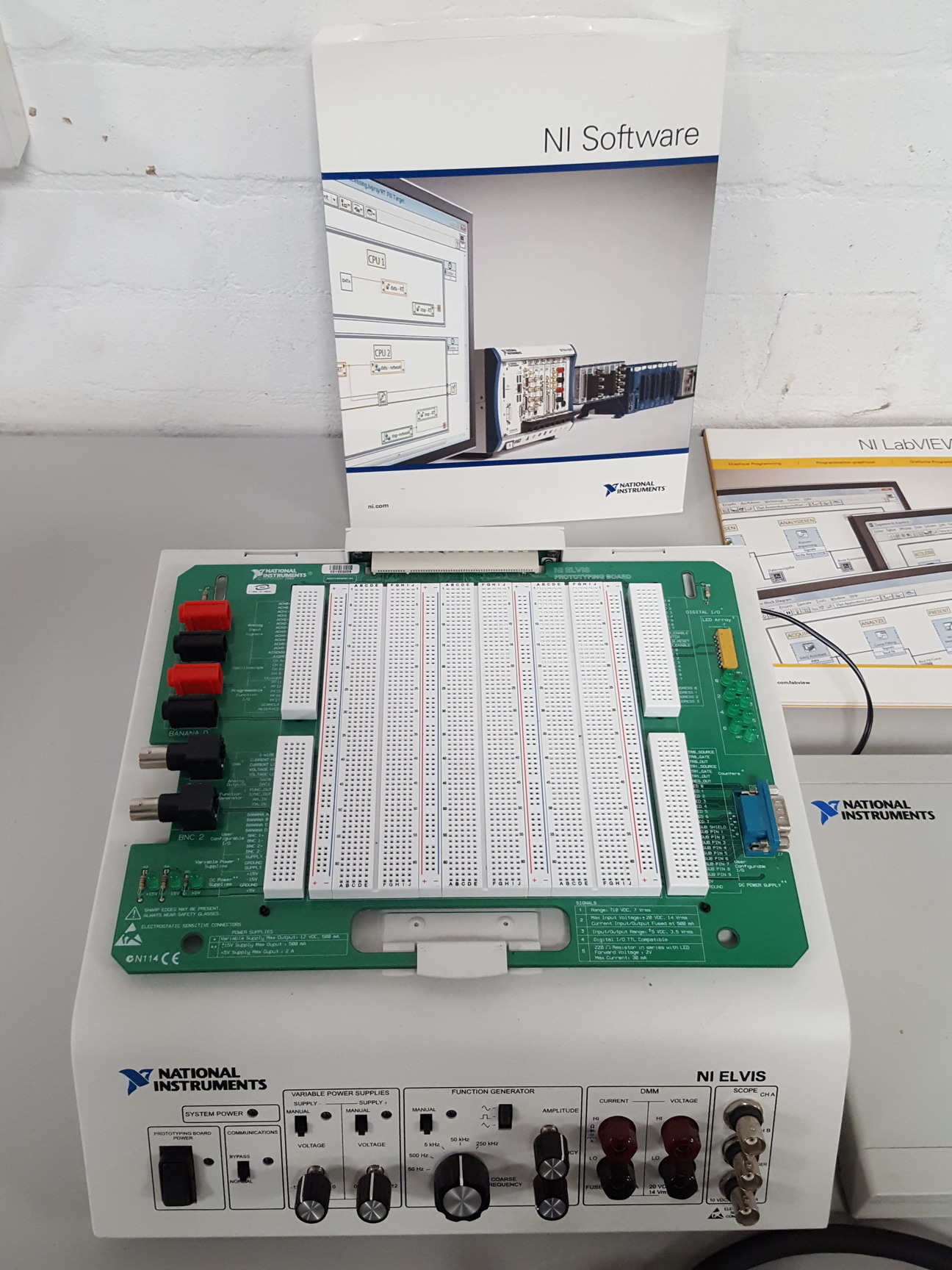 Image of National Instruments ELVIS System + USB-6251, BP-1 Battery, Labview 2009