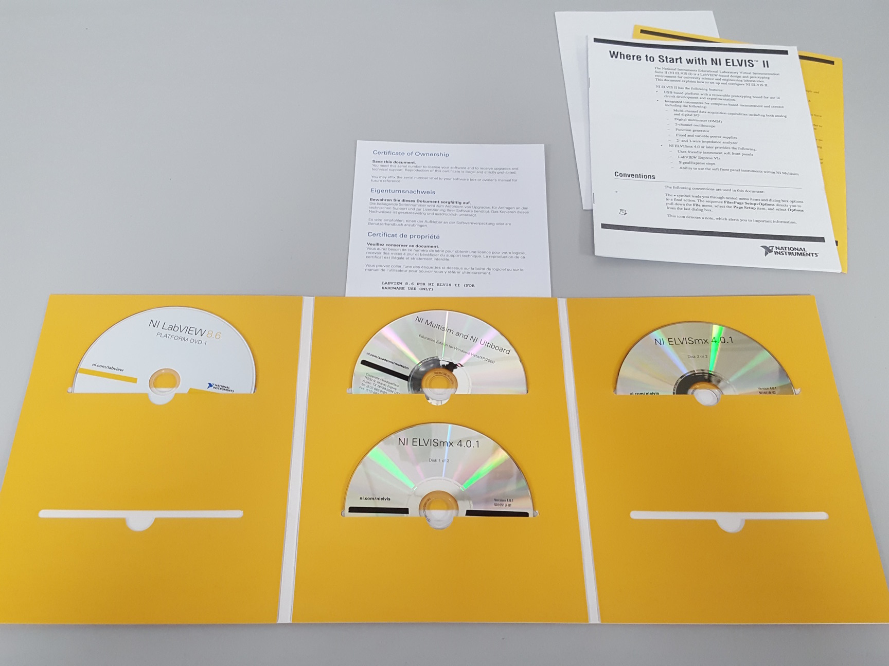 Image of National Instruments ELVIS System + USB-6251, BP-1 Battery, Labview 2009