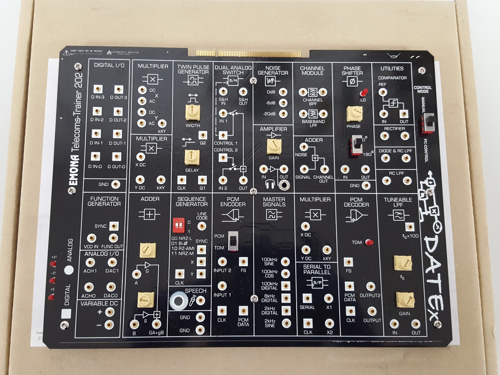 Image of Emona Telecomms Trainer-ETT-202 Datex + Software & Manual Lab