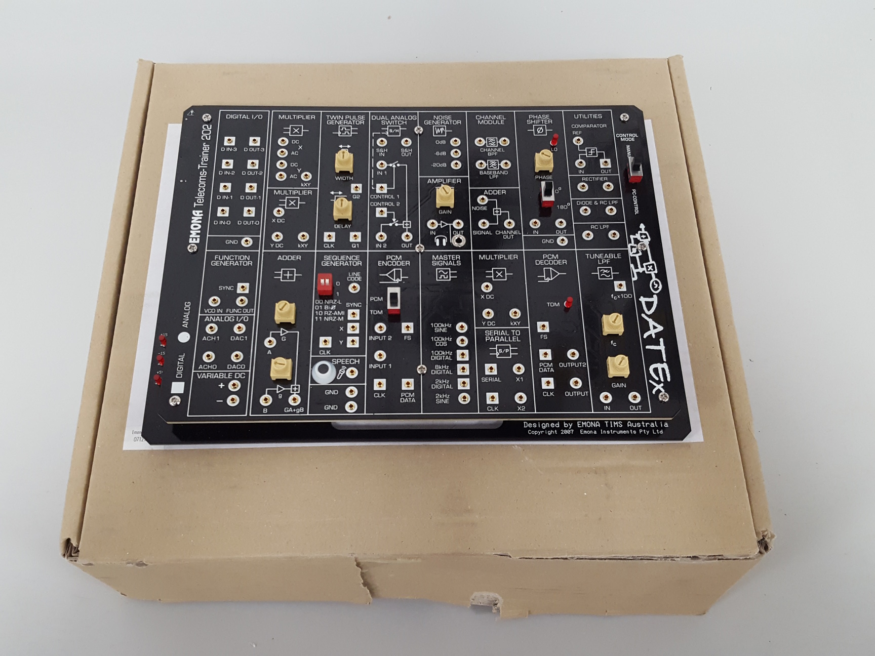 Image of Emona Telecomms Trainer-ETT-202 Datex + Software & Manual Lab