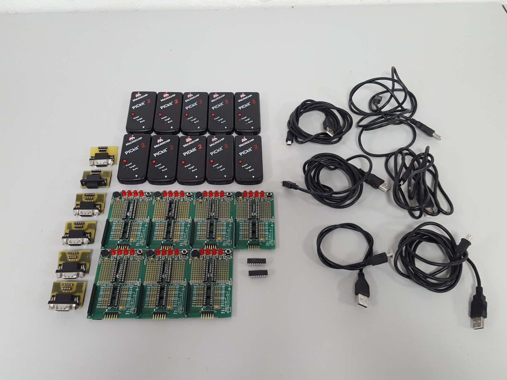 Green Microcontroller Debugger Embedded 10x MicroChip Pickkit 2 Debugger Programmer Microcontrollers & Other ...