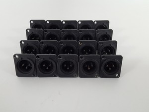 Thumbnail image of 20x Neutrik Male XLR Panel/Chassis Mount Inputs DJ Equipment
