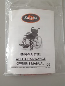 Thumbnail image of Enigma Lightweight Self-Propelled Foldable Steel Wheelchair