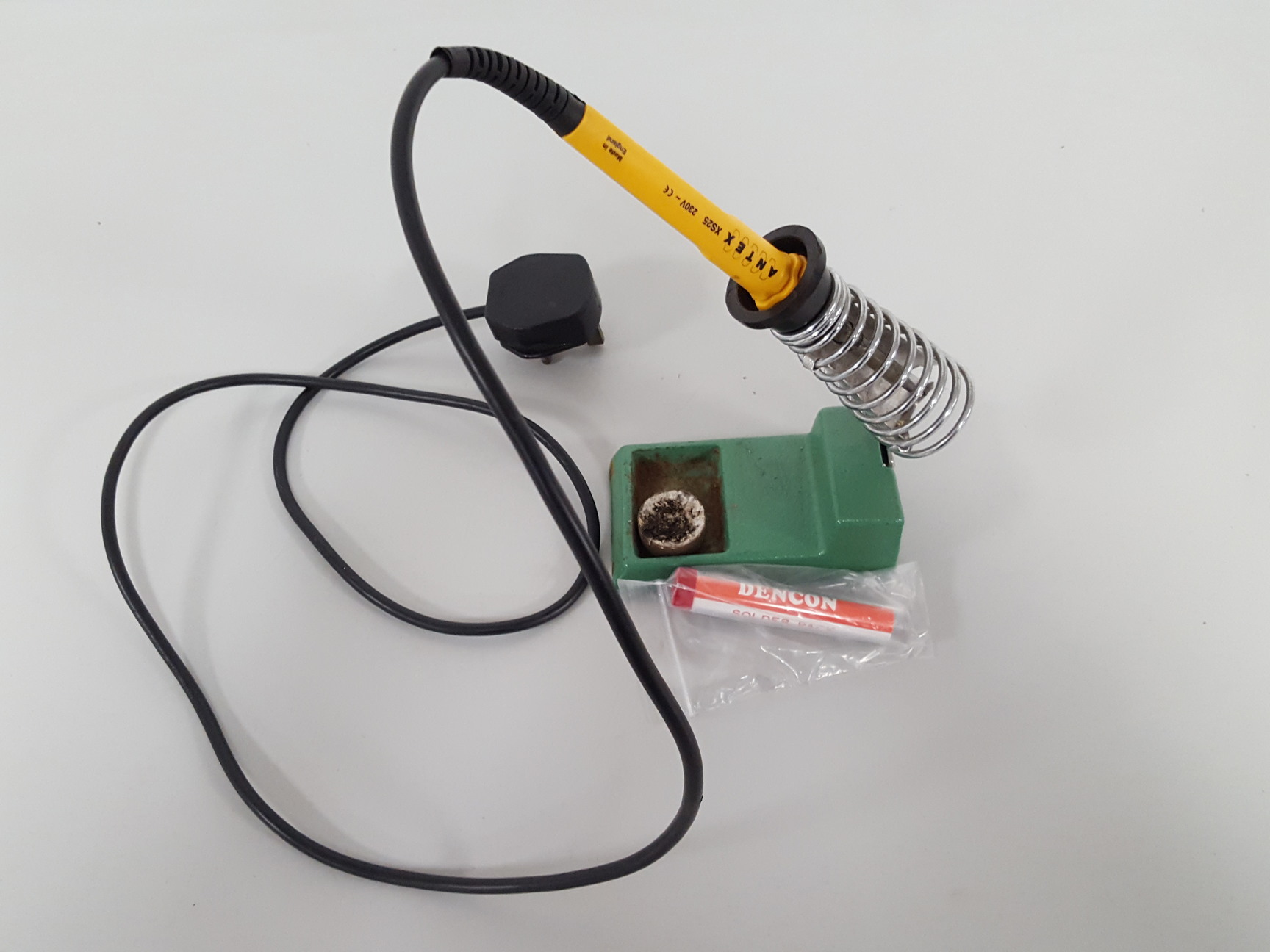 Image of Antex XS25 Soldering Iron With Stand and Solder Stand