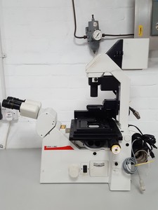 Thumbnail image of Leica DMIRE2 Inverted Confocal Microscope Spares / Repairs Lab HC Plan S 10x