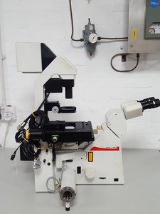 Thumbnail image of Leica DMIRE2 Inverted Confocal Microscope Spares / Repairs Lab HC Plan S 10x