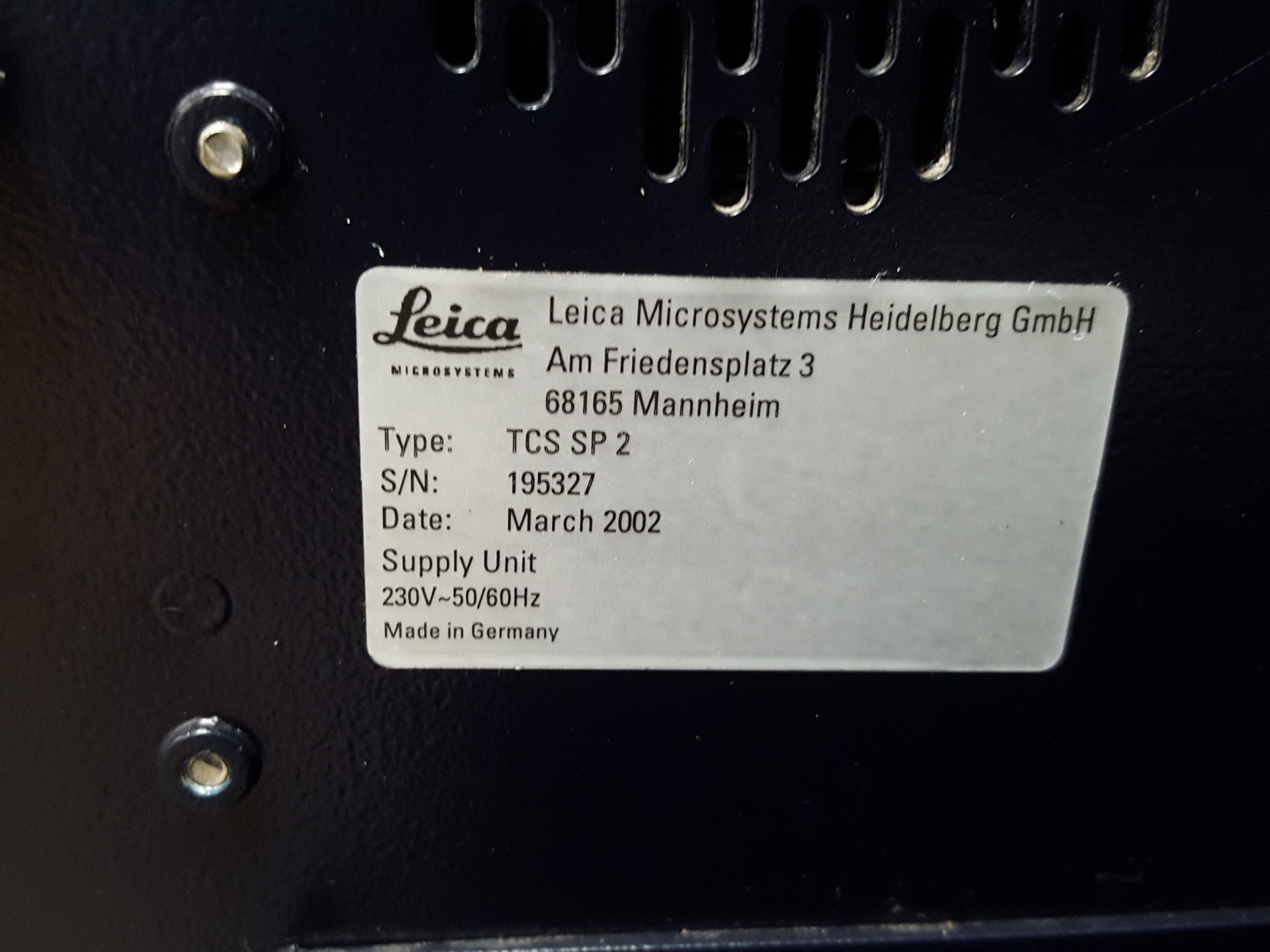 Image of Leica TCS SP2 Supply Unit Table & Scan Unit Confocal Microscope Lab