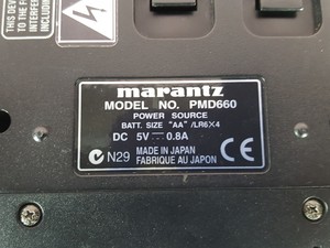 Thumbnail image of Marantz PMD660 Voice Recorder Professional Solid State Recorder 