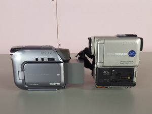 Thumbnail image of Pair of Sony DCR-HC39E & DCR-PC5E Digital Camcorders Handycam