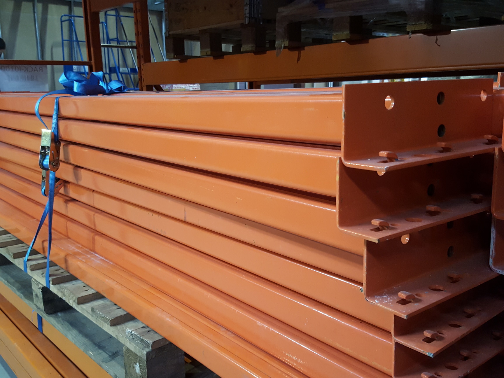 Image of 48x Orange Ramada Pallet Racking Beams 2.7m Shelving £9+VAT