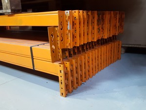 Thumbnail image of 54x Orange Redirack Pallet Racking Beams 2.25m - £10+VAT / Beam