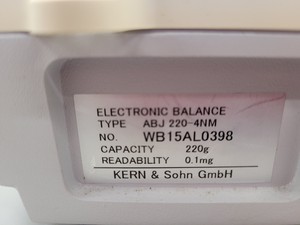 Thumbnail image of Kern & Sohn ABJ200-4NM Precision Laboratory Balance Lab Weighing Scales