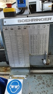 Thumbnail image of VDF Boehringer 42S Metalworking Lathe