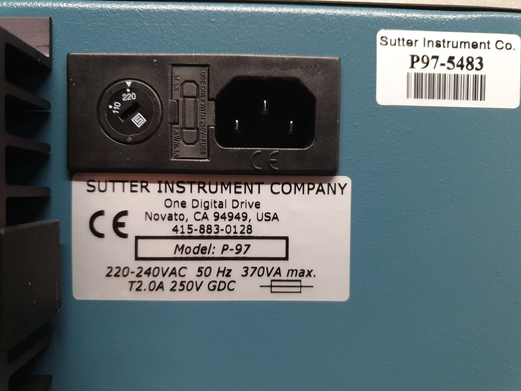 Image of Sutter Instruments Co. Flaming/Brown Micropipette Puller Model P-97 Lab
