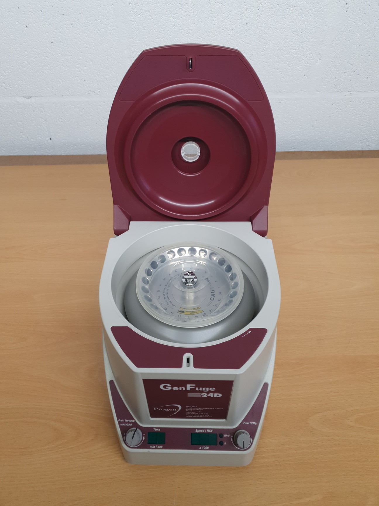 Image of Progen Scientific GenFuge 24D Digital Microcentrifuge Lab Centrifuge 