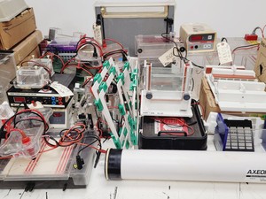 Thumbnail image of Gel Electrophoresis Job Lot - Tanks, Power Supplies, Accessories Lab