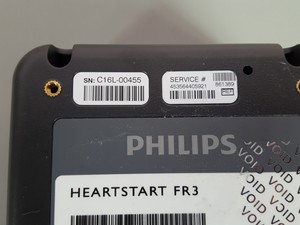 Thumbnail image of Philips HeartStart FR3 Defibrillator ECG Bundle + New Battery
