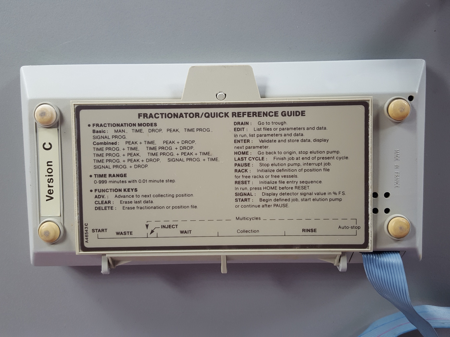Image of Gilson Model 201 Fraction Collector & Controller Lab