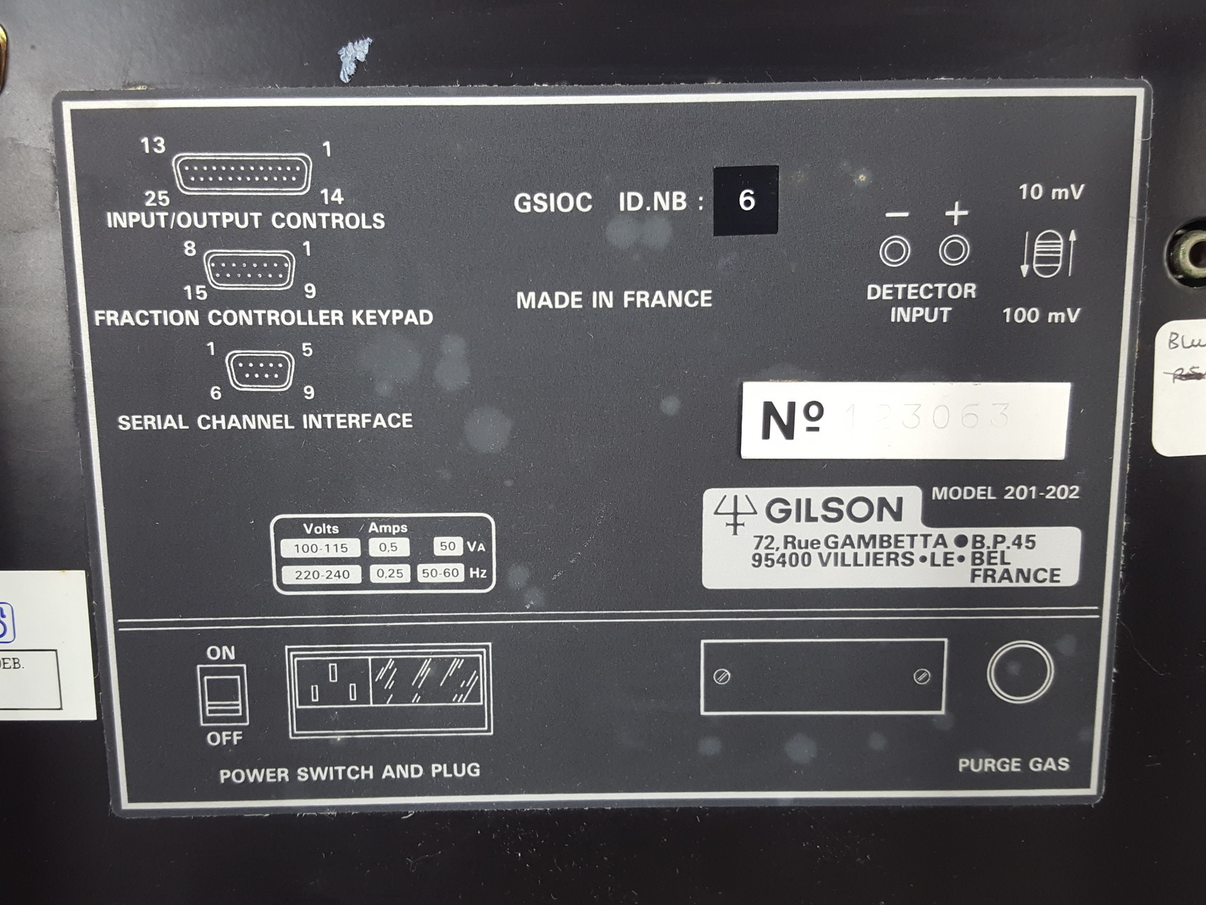 Image of Gilson Model 201 Fraction Collector & Controller Lab