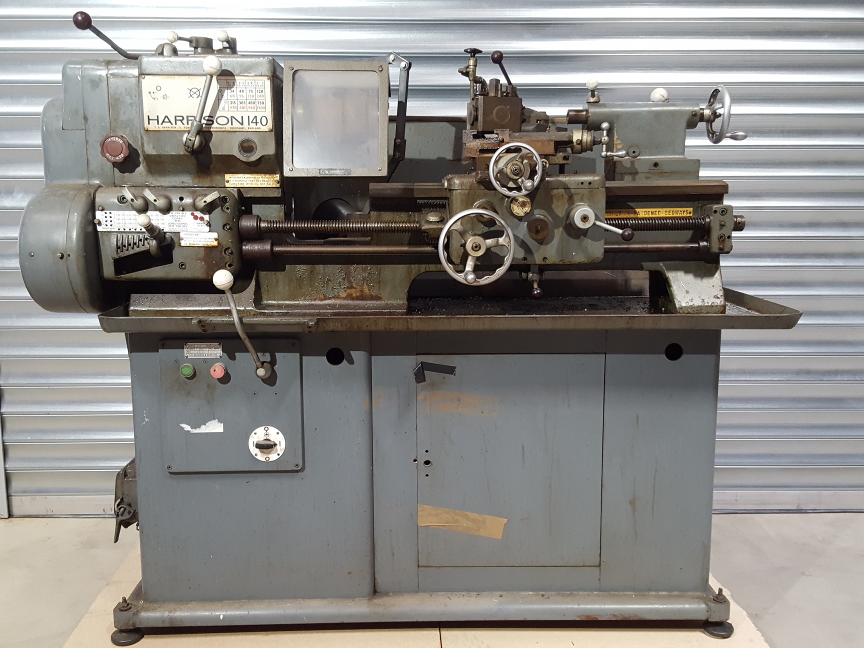 Image of Harrison 140 Metal Screw-Cutting Machine Swing Lathe 11" Swing Lathe + Manual